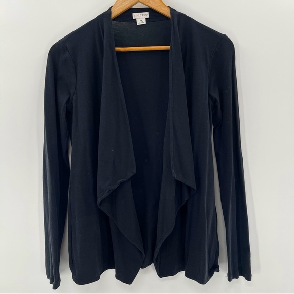 J by J. Crew Cascading Open Black Knit Top Size XS - Picture 2 of 9